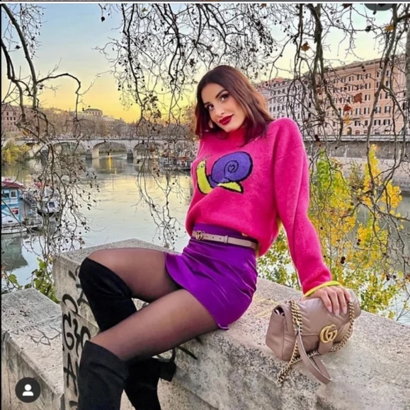 Zara * Bloggers Favorite Mini Purple Skirt - Picture 5 of 16